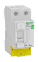 Resi9 XP - inter différentiel - 2P - 63A - 30mA - Type A - peignable - alim bas (R9PRA263)