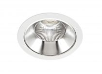 RIVA - Downlight IP20, Ø232mm, fixe, blanc, LED intég. 28W 55° 3000K 2400lm, dim (50602)