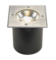 ROCCI, encastré de sol extérieur, carré, inox, LED, 8,6W, 3000K, IP67, collerette inox 316 (227604)