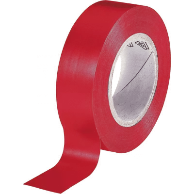 Ruban adh�sif isolant PVC 10mx15mm rouge (BR402)
