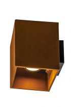 RUSTY© UP/DOWN, applique extérieure, carré, up/down, rouille, LED, 14W, 3000/4000K, interrupteur CCT, IP65 (1004650)