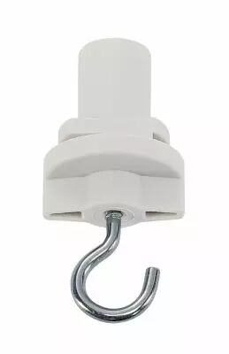 S-TRACK, adaptateur avec crochet, pour rail 3 allumages, int�rieur, blanc (1001393)