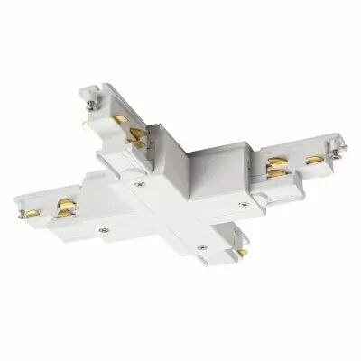 S-TRACK, conecteur en X, Dali, pour rail 3 allumages, int�rieur, blanc (1002656)