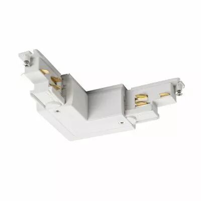 S-TRACK, connecteur 90�, Dali, terre ext�rieure, pour rail 3 allumages, int�rieur, blanc (1002650)