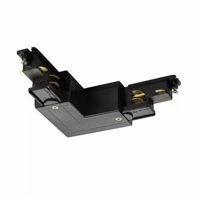 S-TRACK, connecteur 90�, Dali, terre ext�rieure, pour rail 3 allumages, int�rieur, noir (1002648)