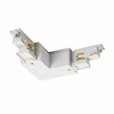 S-TRACK, connecteur 90�, Dali, terre int�rieure, pour rail 3 allumages, int�rieur, blanc (1002649)