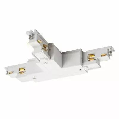 S-TRACK, connecteur en T, Dali, terre gauche, pour rail 3 allumages, int�rieur, blanc (1002654)