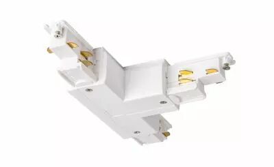 S-TRACK, connecteur en T, Dali, terre gauche, pour rail 3 allumages, int�rieur, Dali, blanc (1004942)