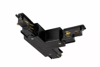 S-TRACK, connecteur en T, Dali, terre gauche, pour rail 3 allumages, int�rieur, Dali, noir (1004941)