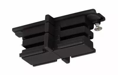 S-TRACK, mini-connecteur, pour rail 3 allumages, int�rieur, largeur 3,1cm, noir (175080)