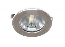 S307 - Encastré rond chromé Ø70mm, LED G4 1,8W 3000K 150lm incl. (50774)