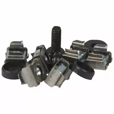 Sachet de 50 �crous-cages 9,5 mm/rondelles plastiques/vis M6 - LCS� (036454)