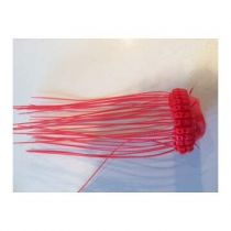Scellés plastique par 10 pcs rouge. Longueur 160 mm (PP818010R)
