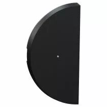 SCHNEIDER ELECTRIC - Odace - demi-enjoliveur seul à voyant - pour double VV ou poussoir - noir onyx (S949270)