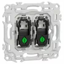 SCHNEIDER ELECTRIC - Odace - double va-et-vient ou poussoir - 10AX - sans enjoliveur (S980214)