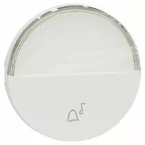 SCHNEIDER ELECTRIC - Odace - enjoliveur seul - pour bouton poussoir - porte-étiquette - blanc craie (S929245)