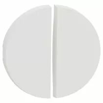 SCHNEIDER ELECTRIC - Odace - enjoliveur seul - pour double va-et-vient ou poussoir - blanc craie (S929210)