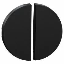 SCHNEIDER ELECTRIC - Odace - enjoliveur seul - pour double va-et-vient ou poussoir - noir onyx (S949210)