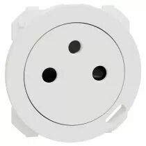 SCHNEIDER ELECTRIC - Odace - enjoliveur seul - pour prise affleurante et chargeur USB-C - blanc craie (S929040)