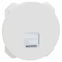 SCHNEIDER ELECTRIC - Odace - enjoliveur seul - pour prise RJ45 - blanc craie (S929470)