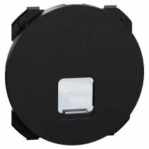 SCHNEIDER ELECTRIC - Odace - enjoliveur seul - pour prise RJ45 - noir onyx (S949470)