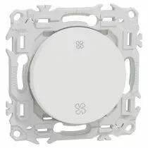 SCHNEIDER ELECTRIC - Odace - inter ou poussoir VMC 2 vitesses - 10AX - blanc craie (S920233)