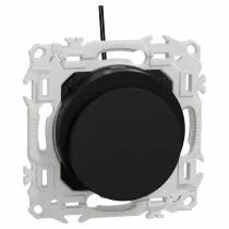 SCHNEIDER ELECTRIC - Odace - interrupteur à carte - LED localisation incluse - 10AX - noir onyx (S940283)