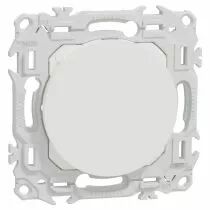 SCHNEIDER ELECTRIC - Odace - obturateur - pré-perçage pour sortie de câble - blanc craie (S920666)