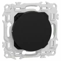 SCHNEIDER ELECTRIC - Odace - obturateur - pré-perçage pour sortie de câble - noir onyx (S940666)