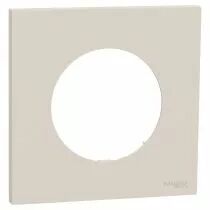 SCHNEIDER ELECTRIC - Odace - plaque de finition 1 poste - couleur Beige sable (S902702)