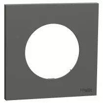 SCHNEIDER ELECTRIC - Odace - plaque de finition 1 poste - couleur Gris basalte (S904702)