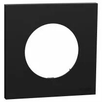 SCHNEIDER ELECTRIC - Odace - plaque de finition 1 poste - couleur Noir onyx (S940702)