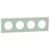 SCHNEIDER ELECTRIC - Odace - plaque de finition 4 postes - couleur Vert jade (S903708)