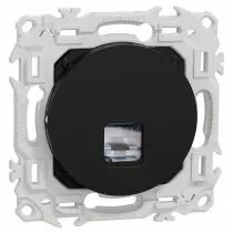 SCHNEIDER ELECTRIC - Odace - prise RJ45 - Cat6 STP grade 2TV min à grade 3TV - noir onyx (S940476)