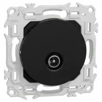 SCHNEIDER ELECTRIC - Odace - prise TV simple mâle - sortie coaxiale - noir onyx (S940445)