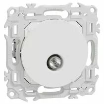 SCHNEIDER ELECTRIC - Odace - prise TV simple mâle avec griffes - blanc craie (S925445)