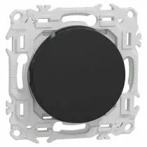 SCHNEIDER ELECTRIC - Odace - va-et-vient ou poussoir - 10AX - noir onyx (S940204)