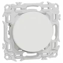 SCHNEIDER ELECTRIC - Odace - va-et-vient ou poussoir avec griffes - 10AX - blanc craie (S925204)