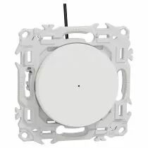 SCHNEIDER ELECTRIC - Odace - va-et-vient ou poussoir lumineux LED avec griffes - 10AX - blanc craie (S925263)