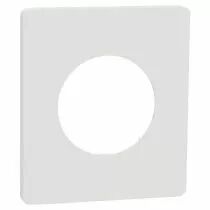 SCHNEIDER ELECTRIC - Odace Architecte - plaque de finition 1 poste - couleur Blanc craie (S920802)