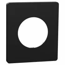 SCHNEIDER ELECTRIC - Odace Architecte - plaque de finition 1 poste - couleur Noir onyx (S940802)