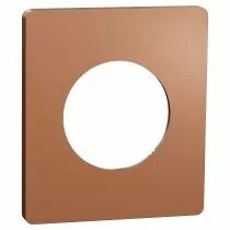 SCHNEIDER ELECTRIC - Odace Architecte - plaque de finition 1 poste - effet Cuivre (S931802)