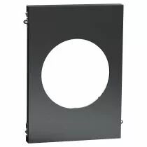 SCHNEIDER ELECTRIC - Odace Architecte - plaque de finition centrale - effet Perle Noire (S952801)