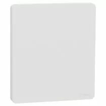 SCHNEIDER ELECTRIC - Odace Architecte Intégral - enjo et plaque - pour VV ou BP simple - Blanc craie (S929223)