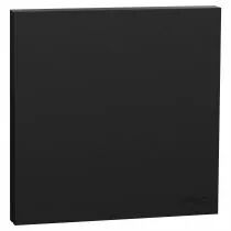 SCHNEIDER ELECTRIC - Odace Intégral - enjoliveur et plaque - pour VV ou poussoir simple - Noir onyx (S949221)