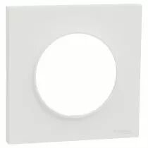 SCHNEIDER ELECTRIC - Odace Origine - plaque de finition 1 poste - couleur blanc (S929702)