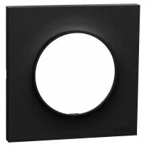 SCHNEIDER ELECTRIC - Odace Origine - plaque de finition 1 poste - couleur noir (S949702)