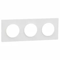 SCHNEIDER ELECTRIC - Odace Origine - plaque de finition 3 postes - couleur blanc (S929706)