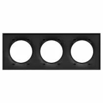 SCHNEIDER ELECTRIC - Odace Origine - plaque de finition 3 postes - couleur noir (S949706)