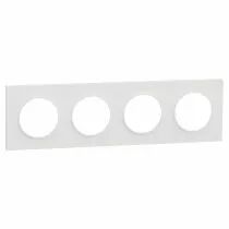 SCHNEIDER ELECTRIC - Odace Origine - plaque de finition 4 postes - couleur blanc (S929708)